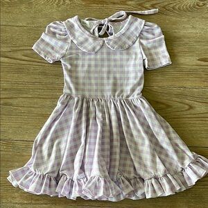 Girlhood Knit Gingham Dress